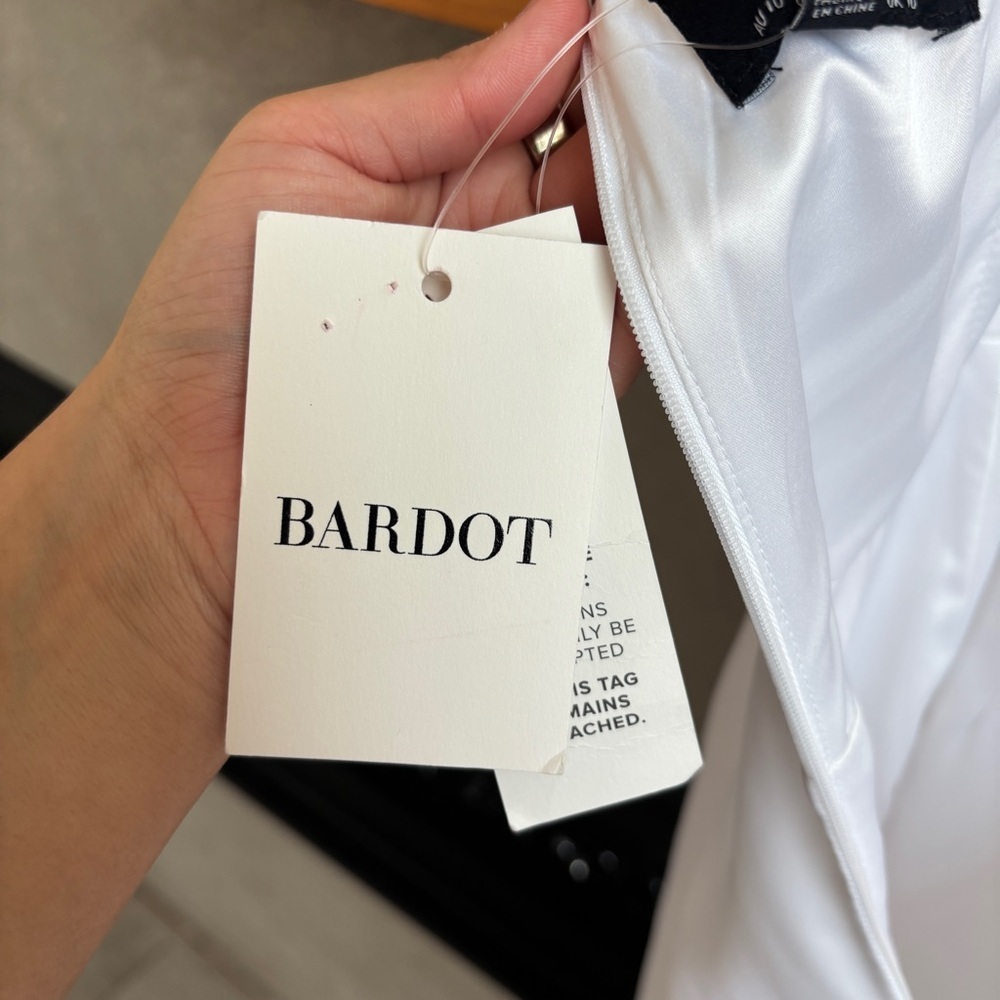NWT Bardot Jamila Corset Dress in White, Size 6 - Picture 15 of 16